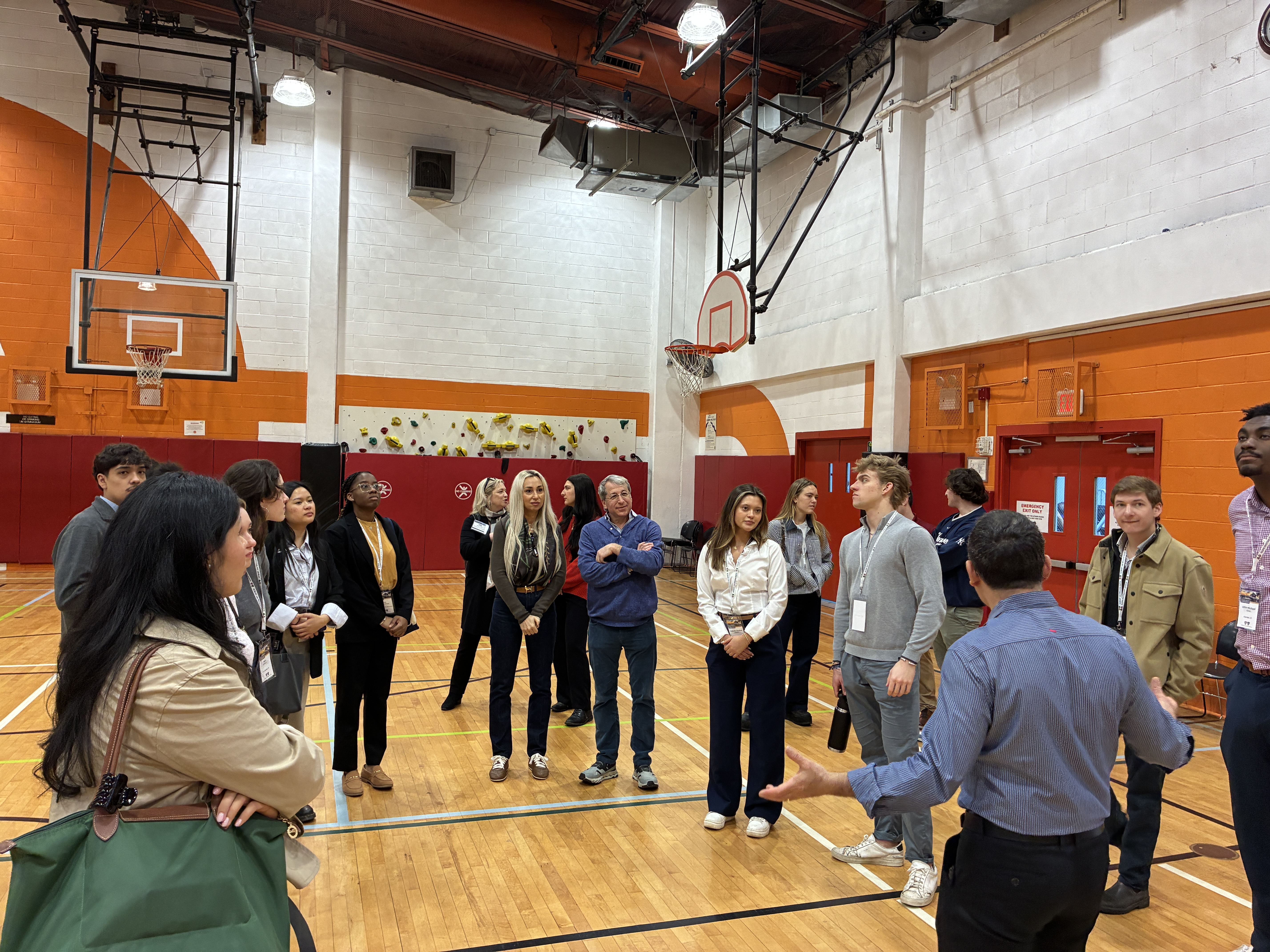 Students learn about youth recreation programs. 