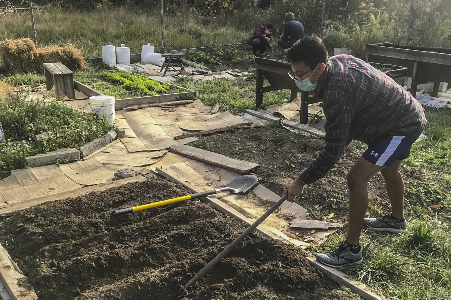 Students Gardening for Sustainability