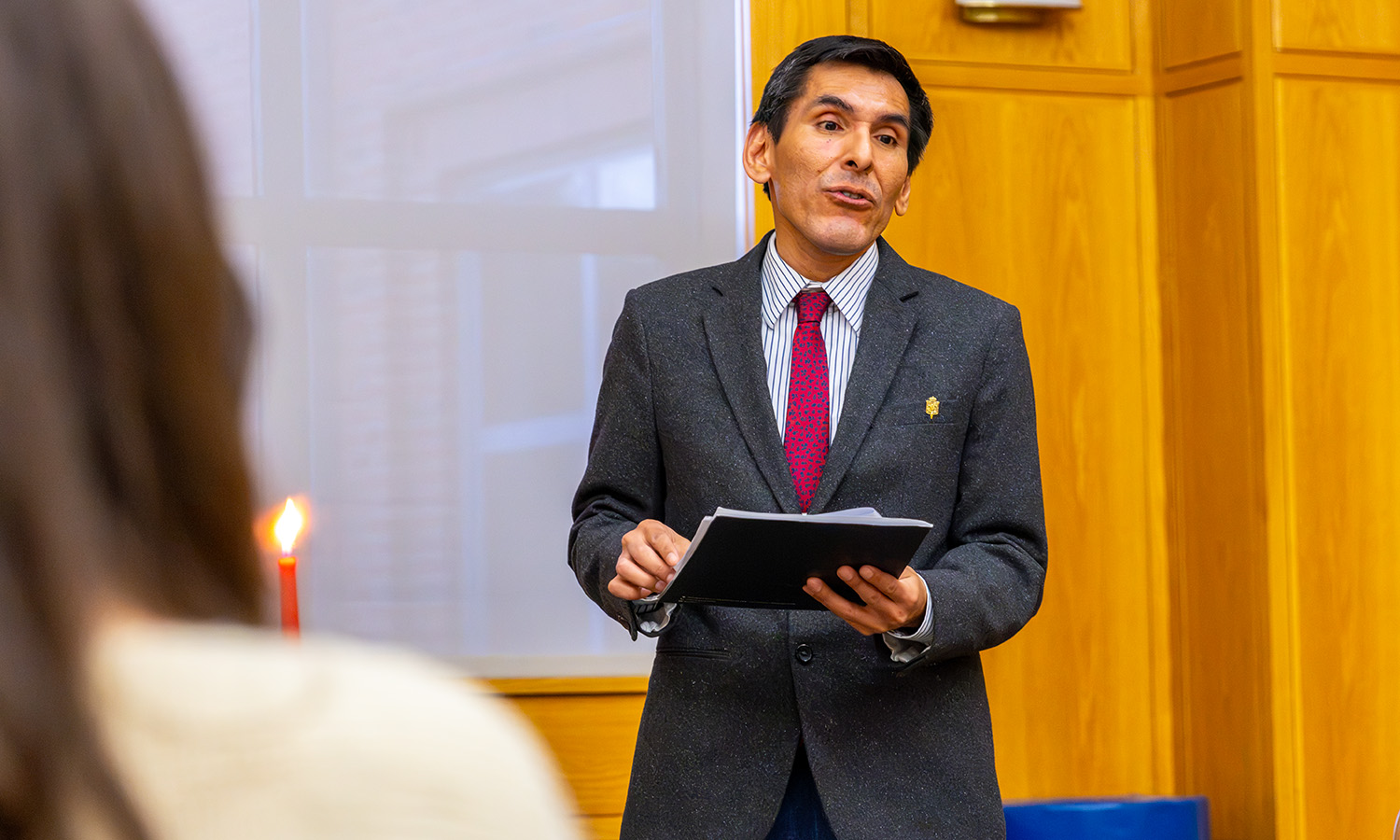 Fernando Rodríguez-Mansilla speaking at HWS Day