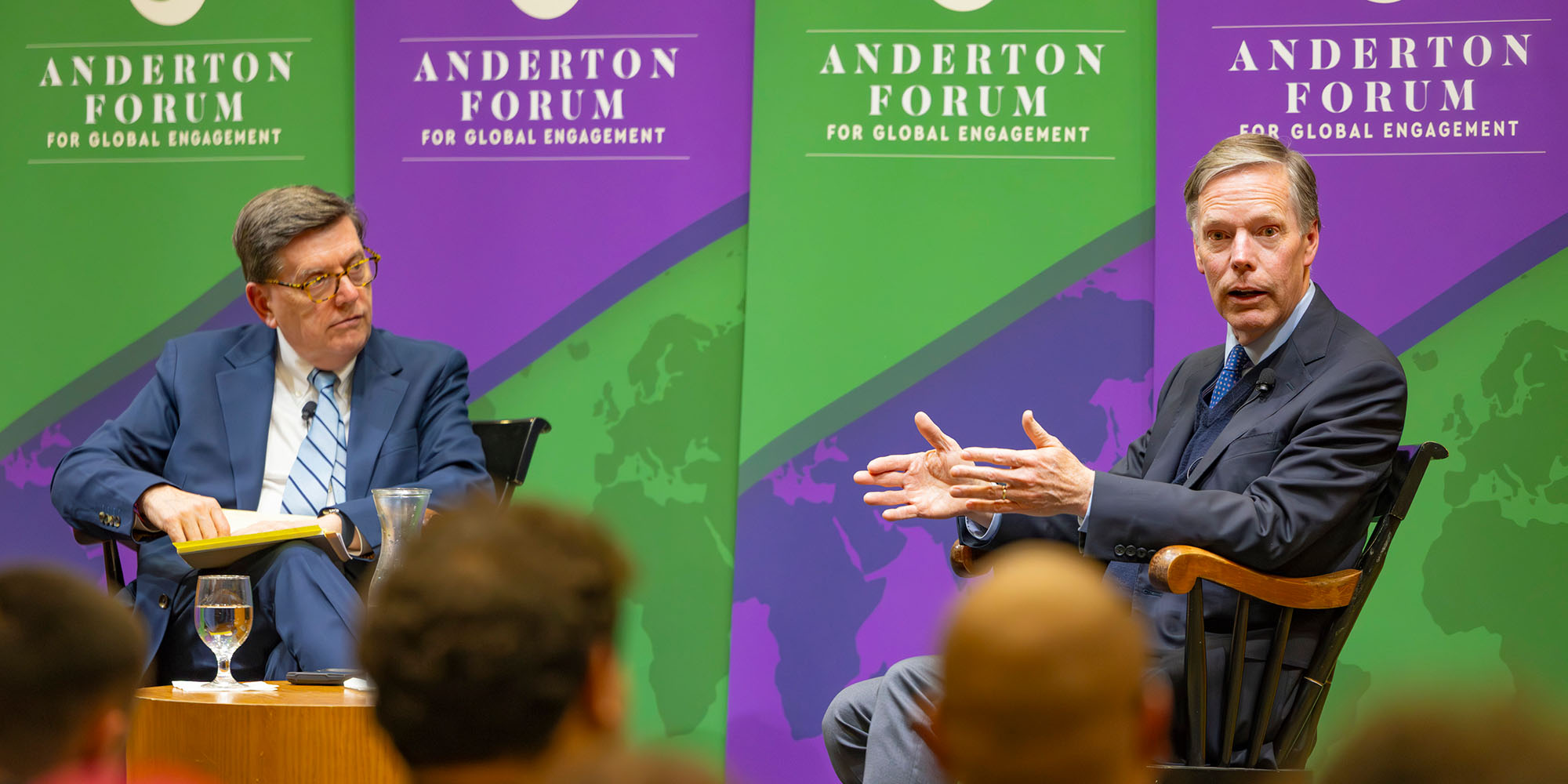 Former U.S. Ambassador Nicholas Burns at the Anderton Forum