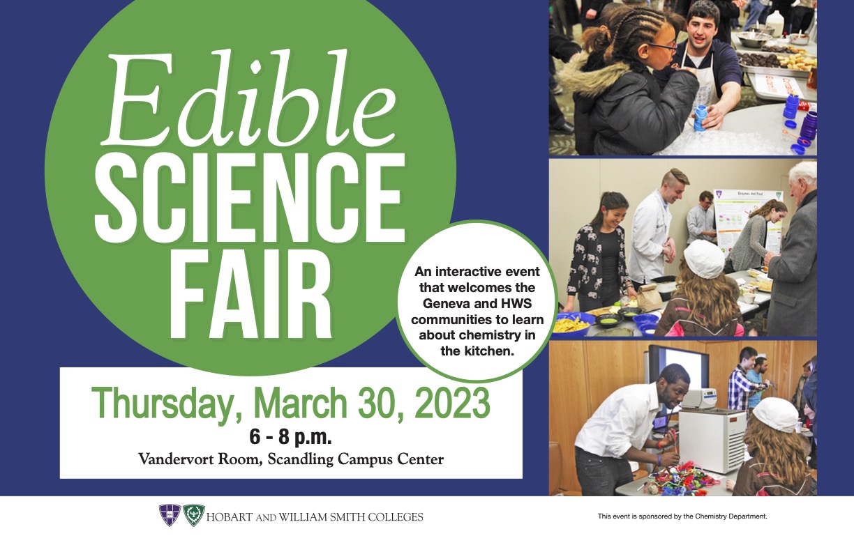 Join the HWS Community for the Edible Science Fair.
