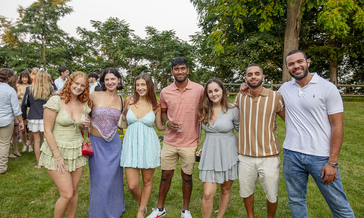 Students attend the Senior Champagne Reception, hosted by the HWS Forever Committee, to kick off their Senior year. 