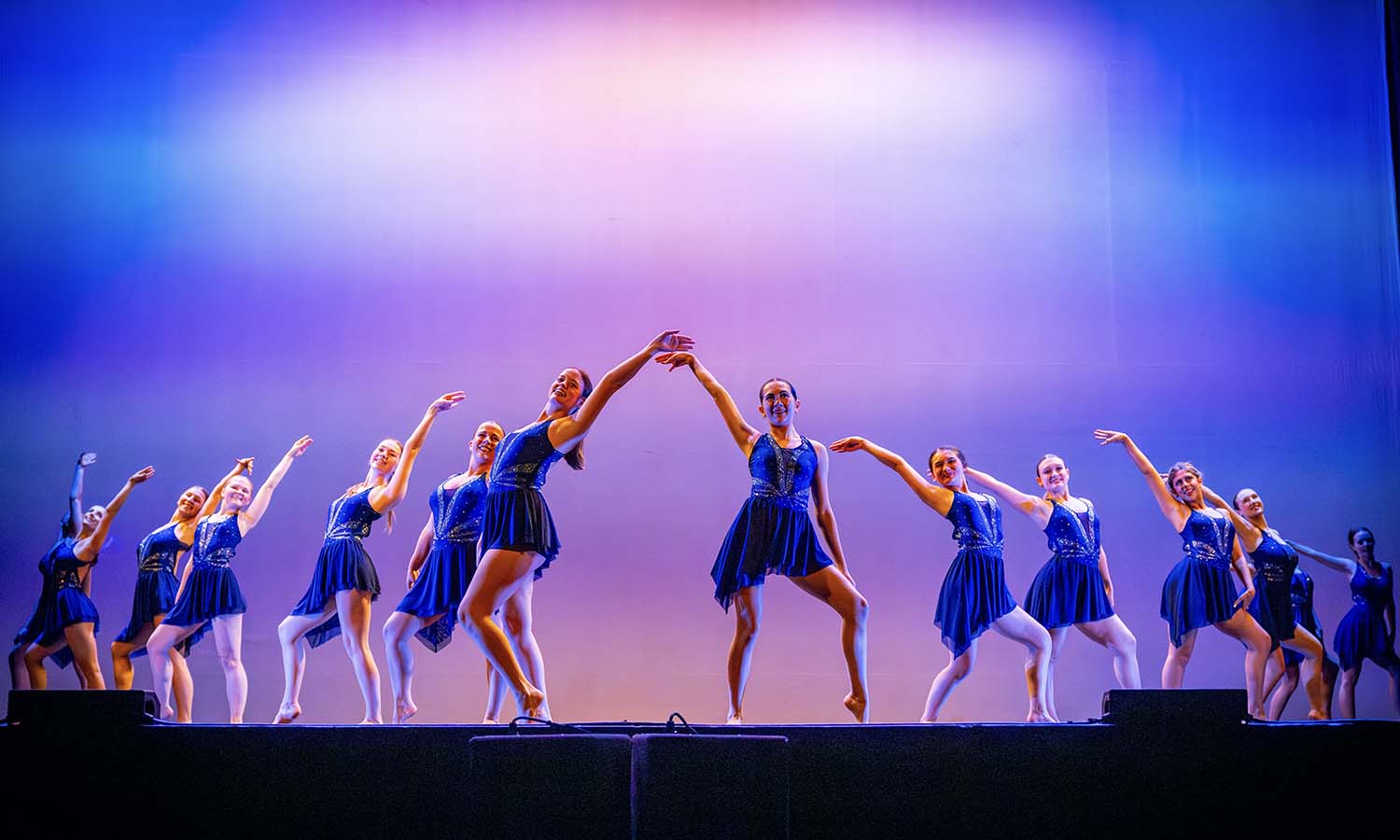 “River Deep, Mountain High” choreographed by Caroline Gharibian ’27 and Eily Gordon ’28. 
