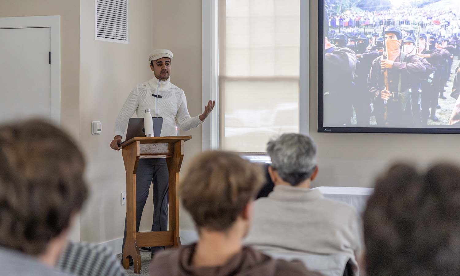 Fisher Center Post-Doctoral Fellow André de Oliveira Nascimento presents on the Mayan Literary Renaissance unfolding in Chiapas, Mexico. 