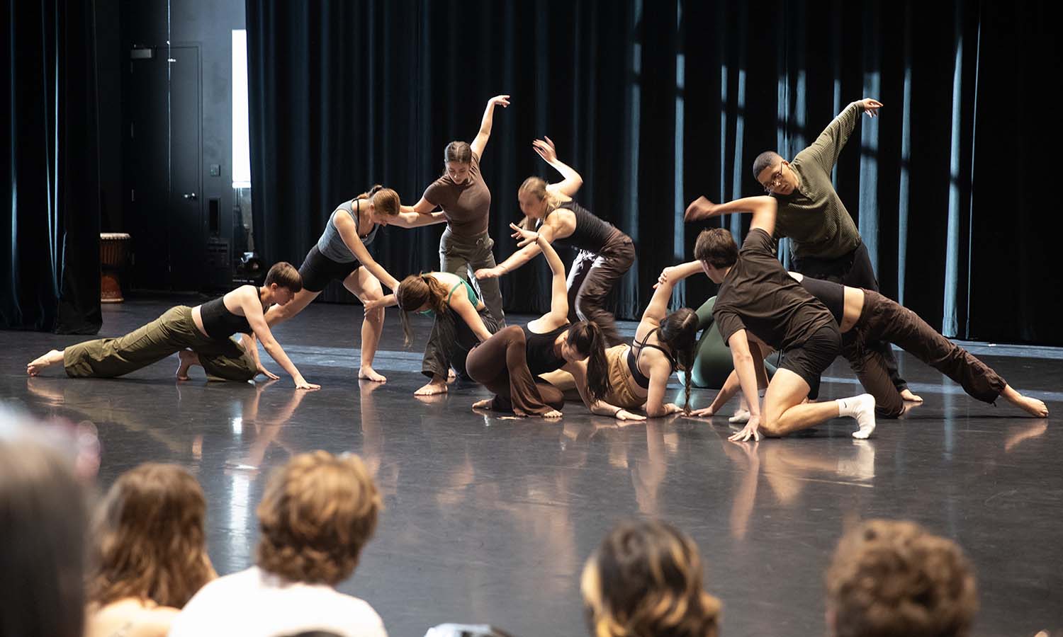 The Department of Dance and Movement Studies holds an informal showcase in Deming Theatre. 