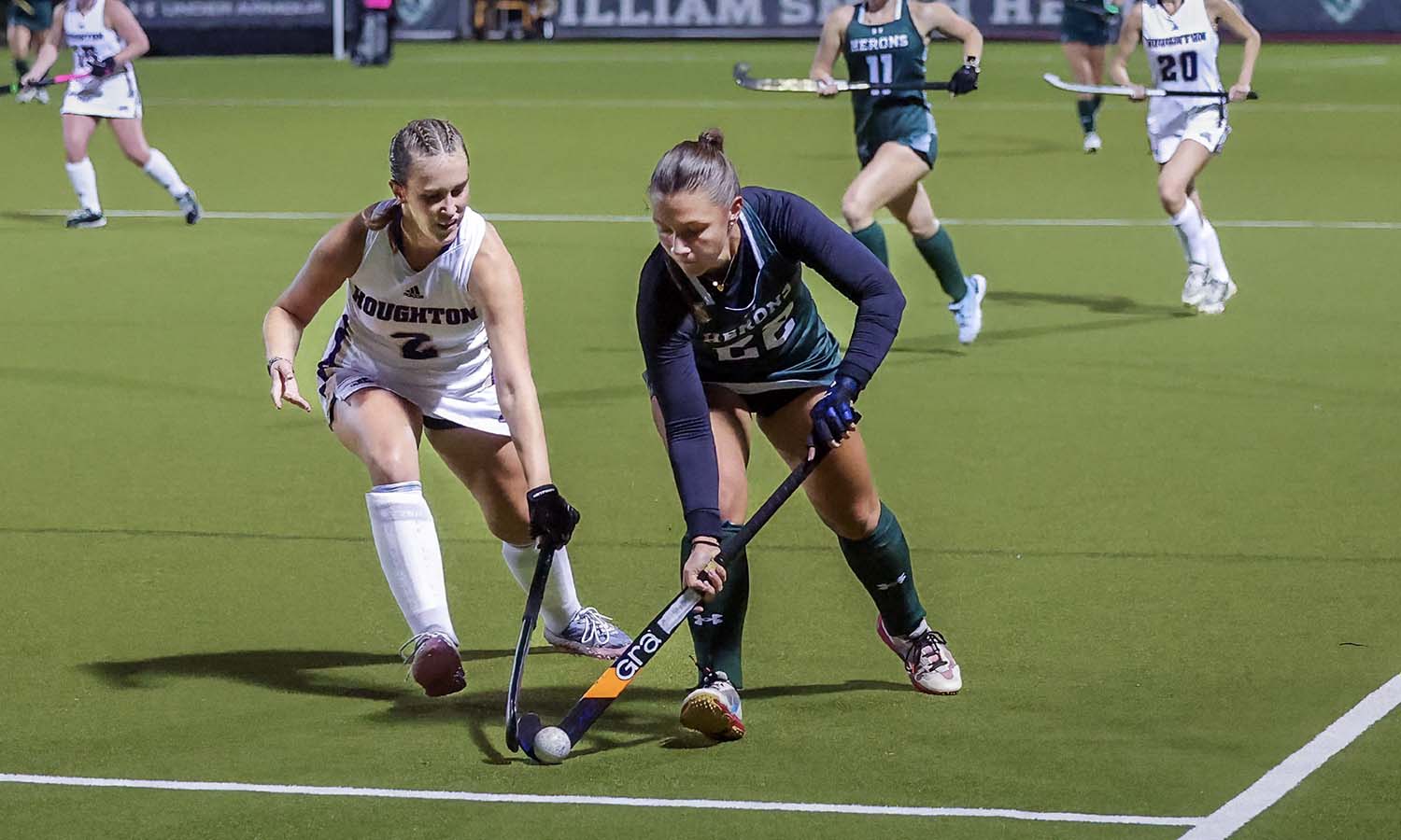 Lily Gutch '26 scored a hat trick to lead the William Smith field hockey team to a 5-2 victory over Houghton on Tuesday. 