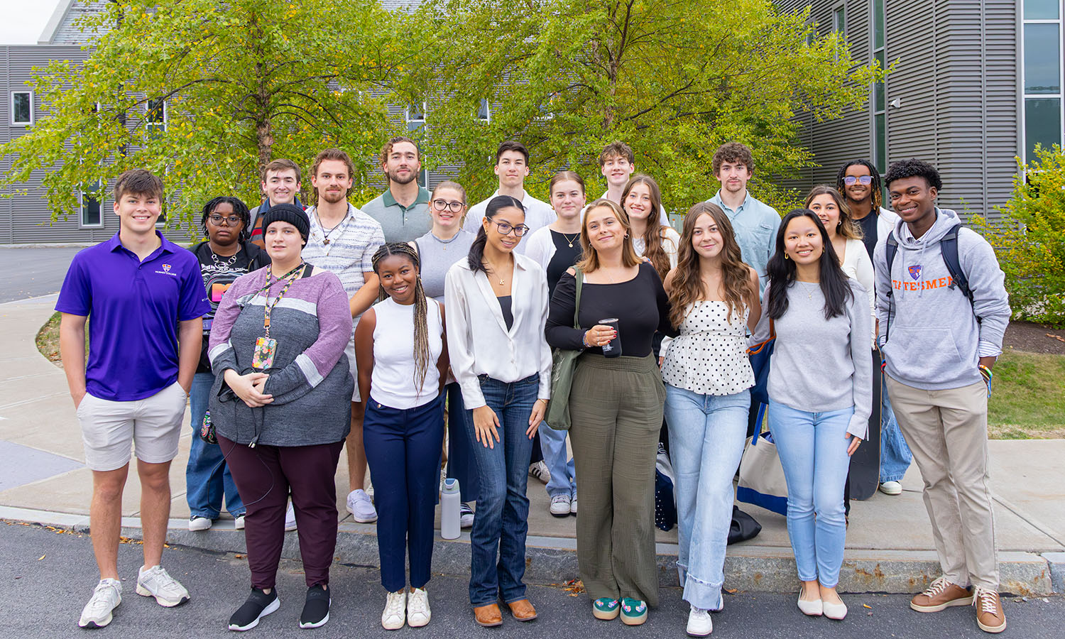 Students gather for a photo before heading to Syracuse University's Maxwell School Public Policy Camp to network and explore policy careers and graduate opportunities.  