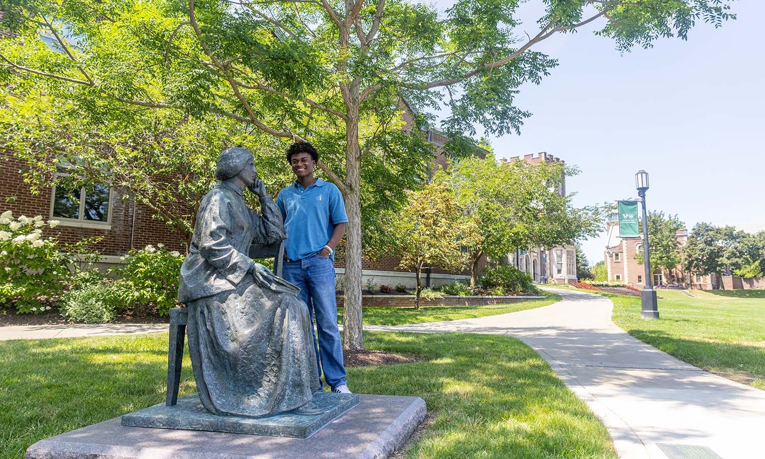 As a Biology major, Michael Clarke ’29 appreciates the recognition across campus of Dr. Elizabeth Blackwell, the first woman to receive her degree as a Doctor of Medicine from Geneva Medical College, the precursor to Hobart and William Smith. 