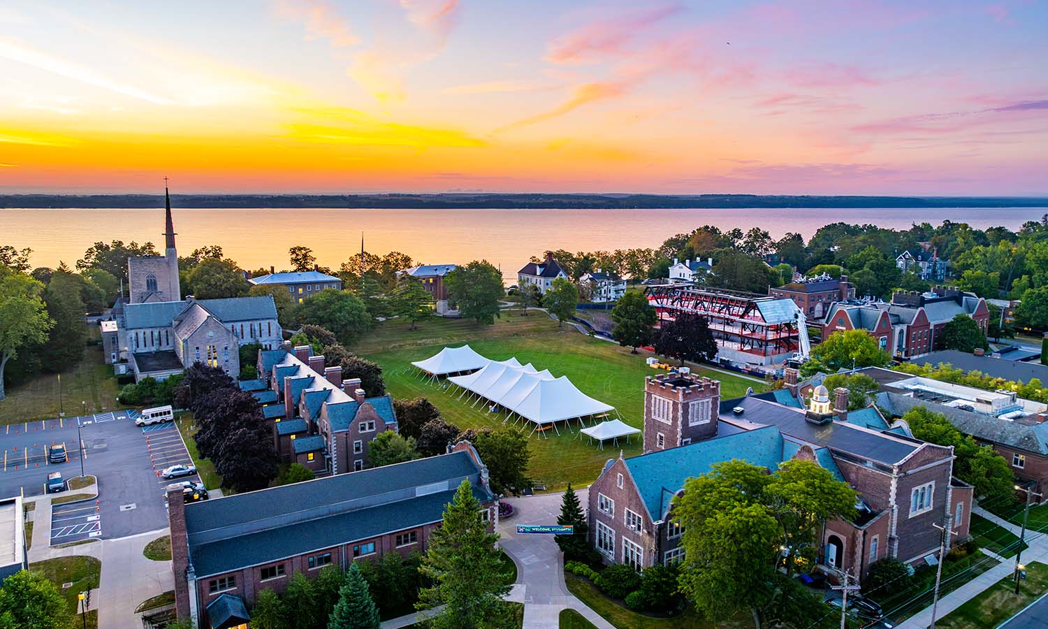 Sunrise before the start of Orientation. 