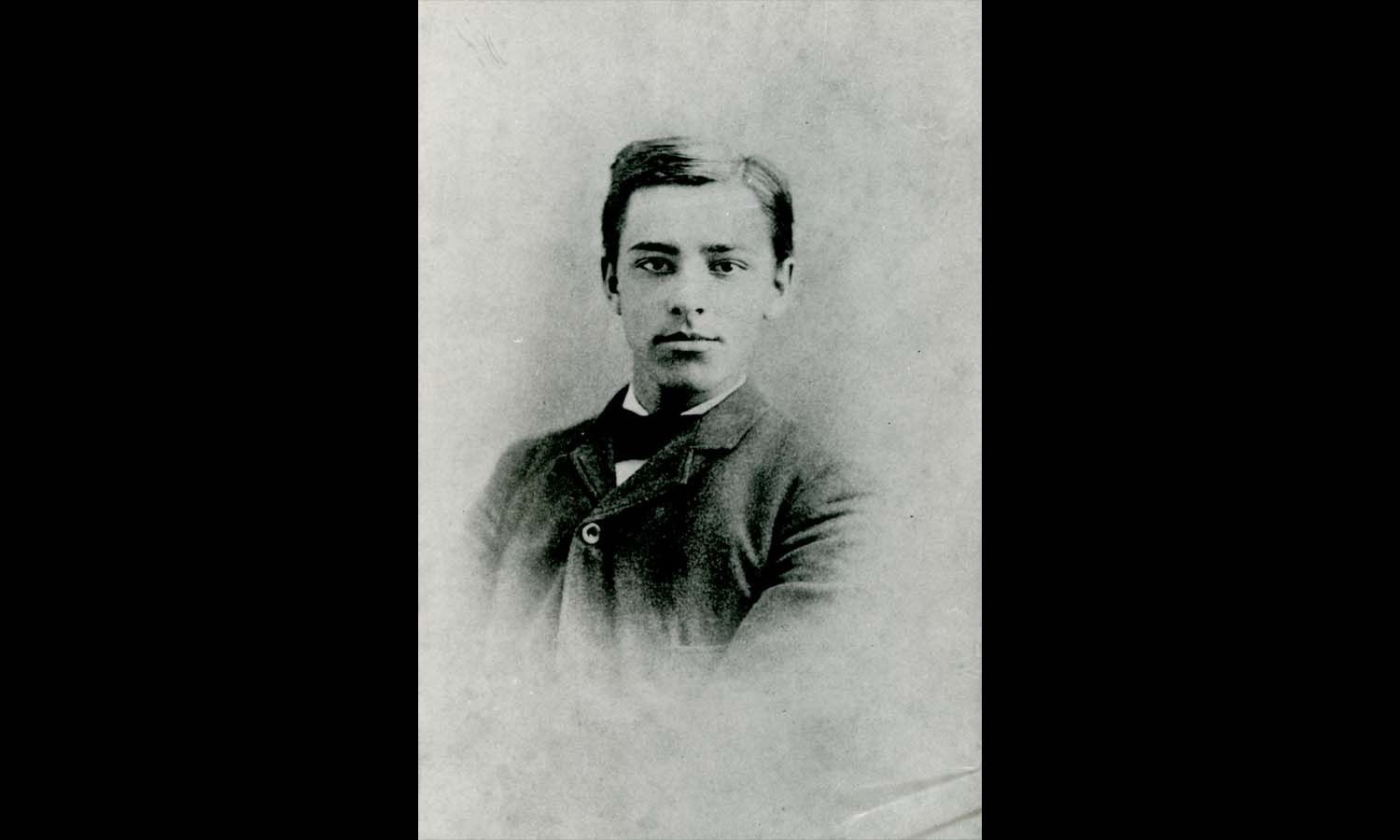 An undated portrait of Professor Elon Howard Eaton as a boy.