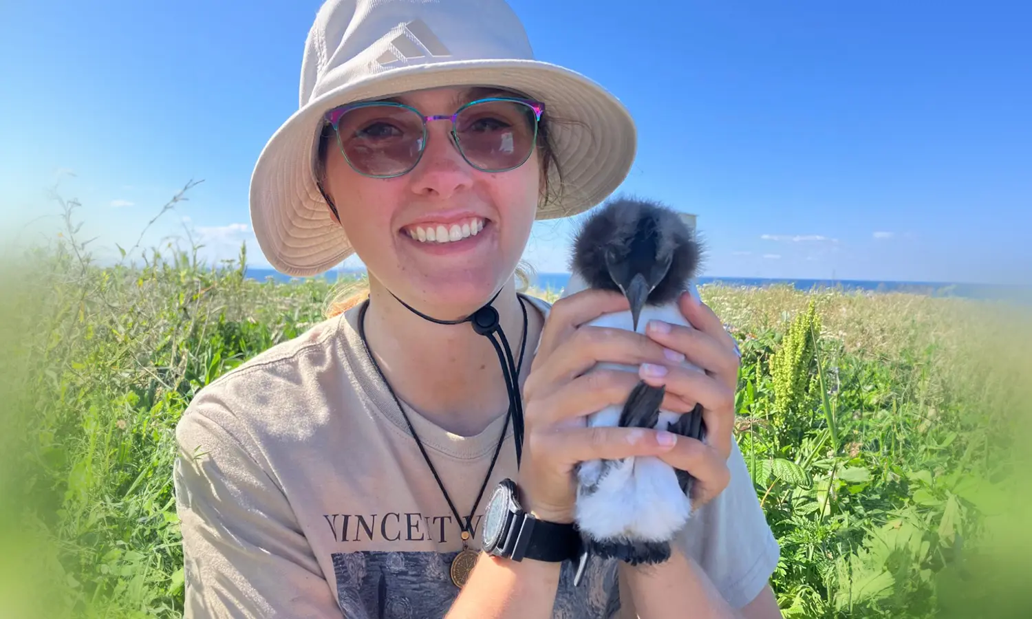 Eden Reck ’28 conducted research on Seal Island.