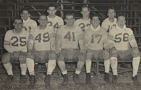 Hobart football team in 1954.