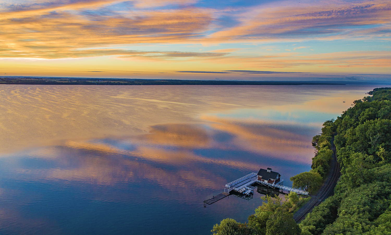 Sunrise on Seneca Lak