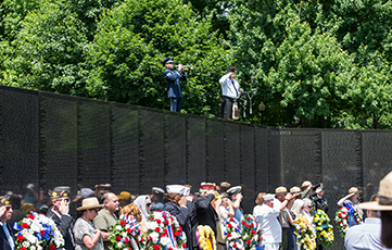 Honoring Veterans at The Wall