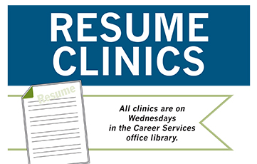Fall 2016 Resume Clinics