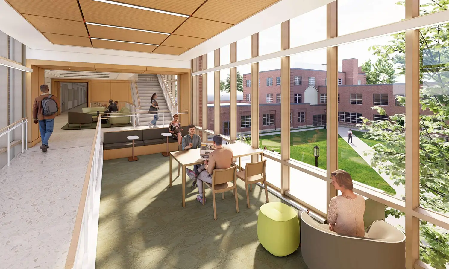 Second Floor Lounge and Stair View 2 