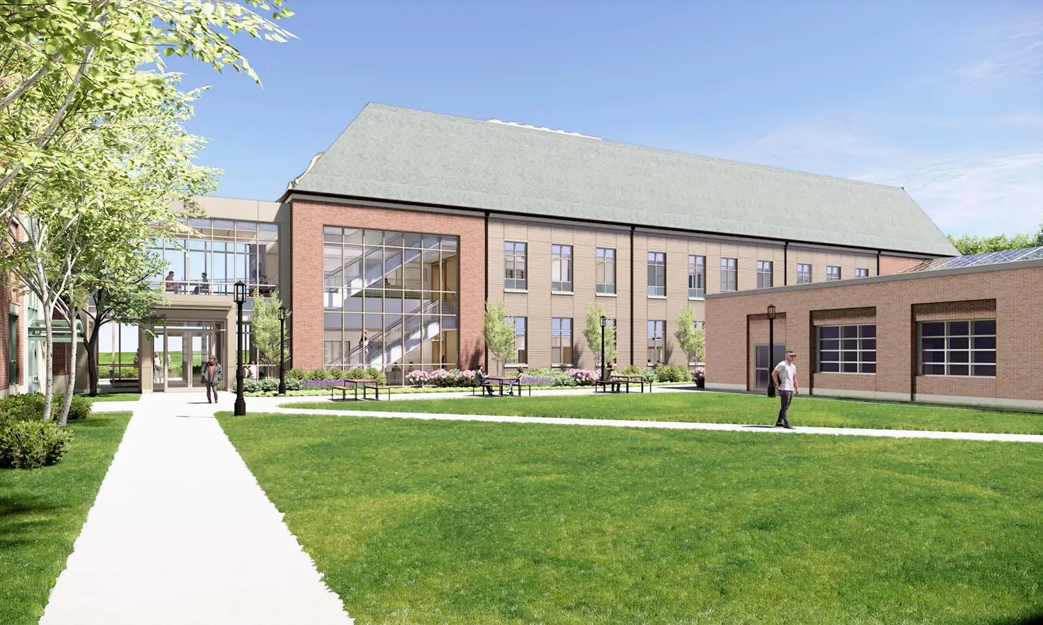 Exterior Rendering - Science Quad View 1 